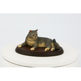 Escultura de Gato Naturecraft Best of Breed | Vintage anos 90