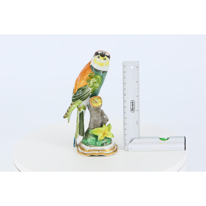 Hispania Manises Figurka Porcelanowa Żołna
