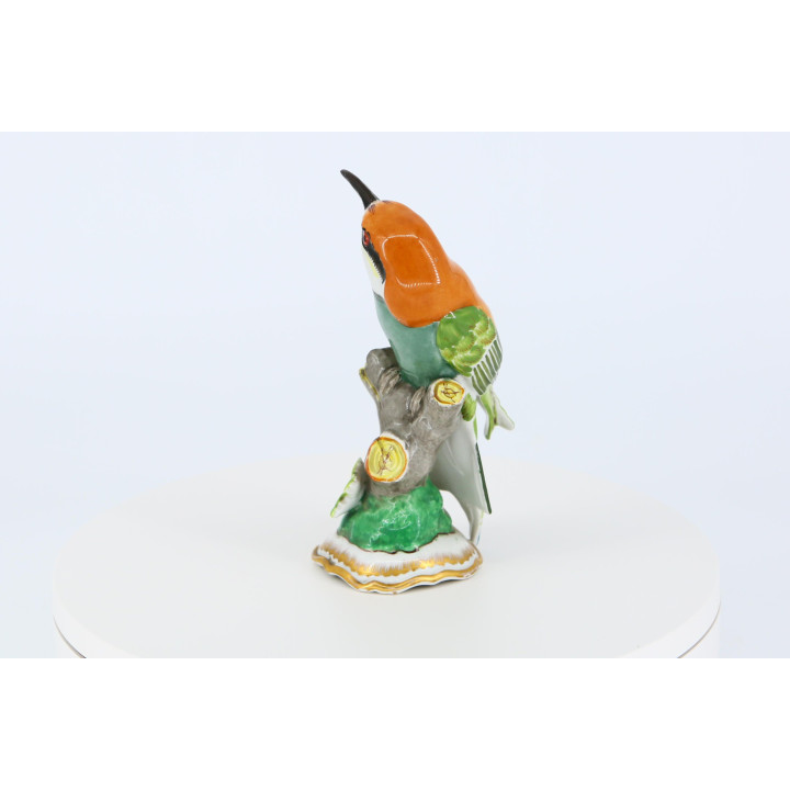 Hispania Manises Figurka Porcelanowa Żołna