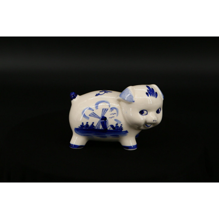 Vintage Delft Blauw Keramisch Spaarvarken