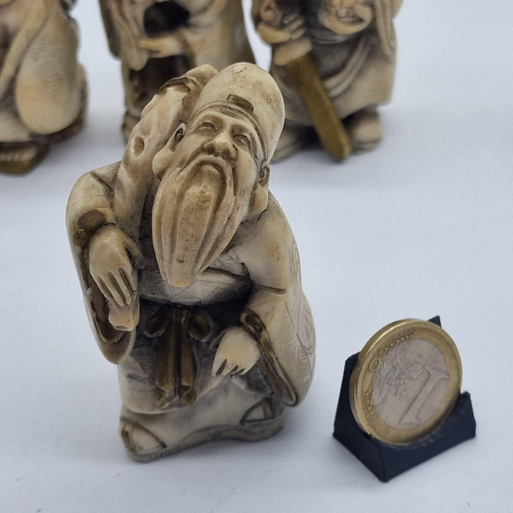 Seven Lucky Gods (Shichifukujin) — 1970s Japanese Figurine Set