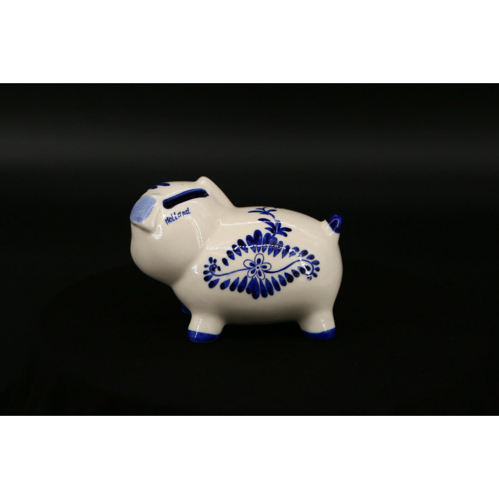 Hucha Cerámica Delft Blauw Cerdo Vintage