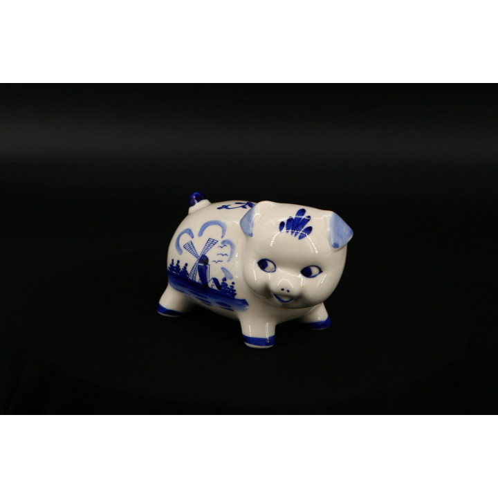 Vintage Delfter Blau Keramik Sparschwein
