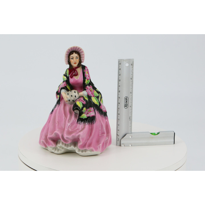 Figura de Porcelana Hispania Vigo Dama com Manton