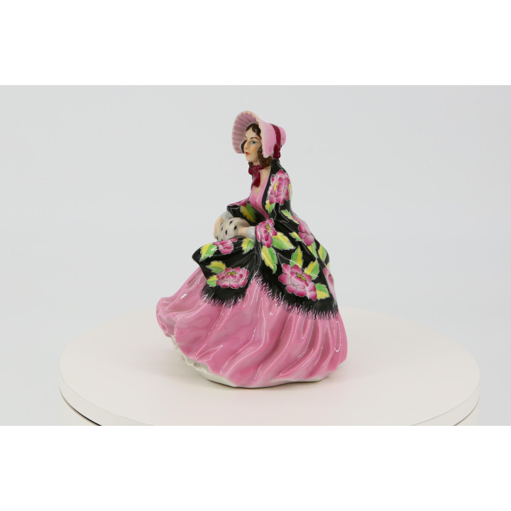 Figura Porcelana Hispania Vigo Dama con Mantón