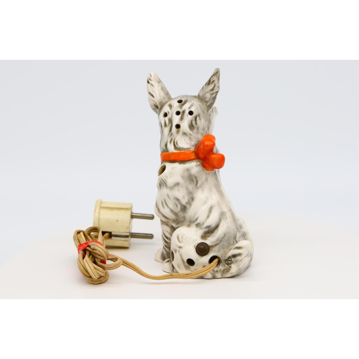 Vintage Scotty Hond Keramische Lamp - Duitsland 1990