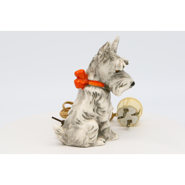 Lampada Vintage Cane Scotty in Ceramica - Germania 1990