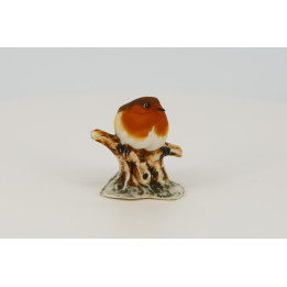Statuetta Pettirosso Porcellana Capodimonte - Made in Italy
