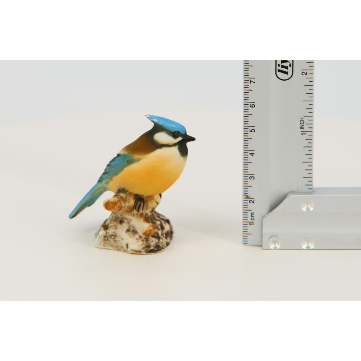 Capodimonte Porzellan Miniatur Blauhäher