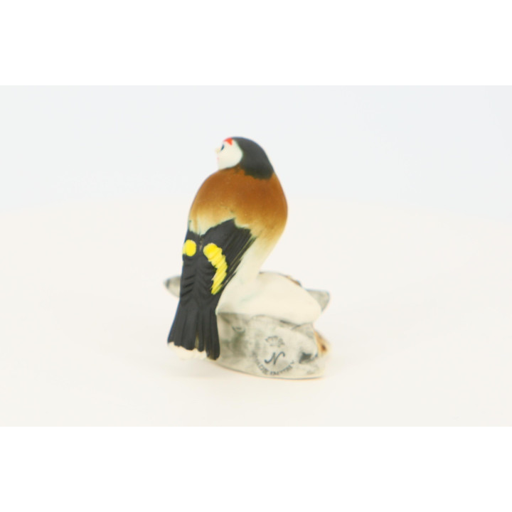 Vintage Capodimonte Goldfinch Figurine | Italian Ceramic Bird