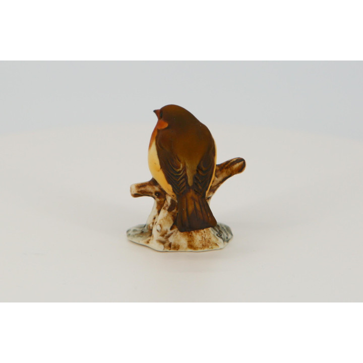 Capodimonte Porcelain Robin Bird Figurine - Made in Italy