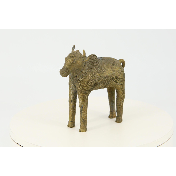 Vintage Bronzen Nandi Stier - Dhokra Kunst 1970