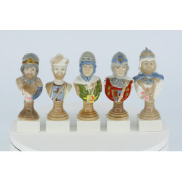 10 Porseleinen Bustes Moren en Christenen Alcoy - Spanje