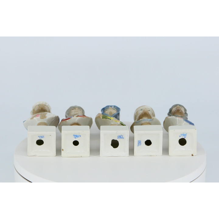 10 Bustos Porcelana Moros y Cristianos Alcoy - LHO