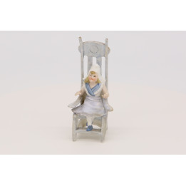 Holländisches Mädchen aus Mattporzellan - Vintage-Figur 1970er