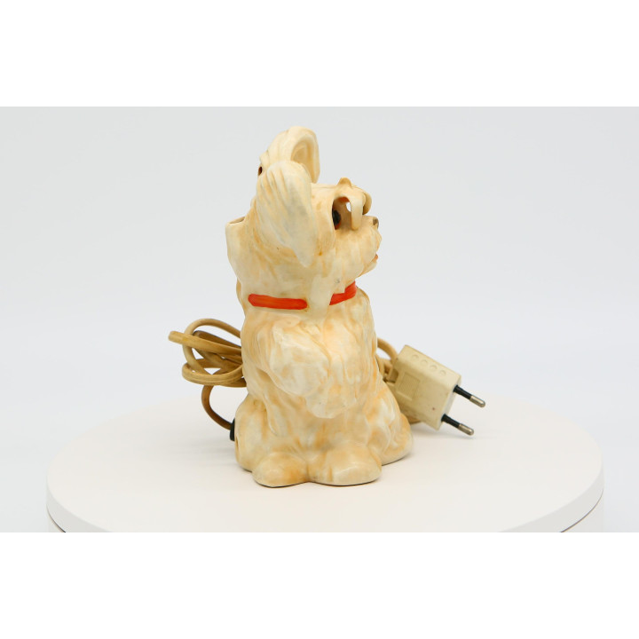 Lampe à Parfum Chien Vintage Années 90 - Veilleuse Céramique