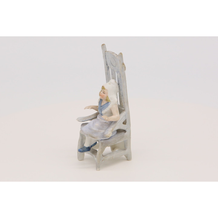Figura Niña Holandesa de Porcelana Mate - Vintage Años 70