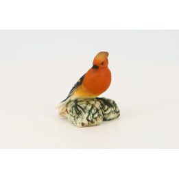 Pássaro de Porcelana Capodimonte - Miniatura Pintada à Mão