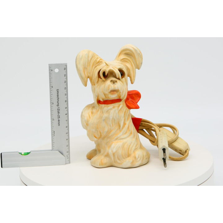 Candeeiro de Perfume Cão Vintage Anos 90 - Luz de Presença