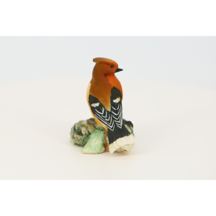 Capodimonte Style Porcelain Bird Figurine - Hand-Painted