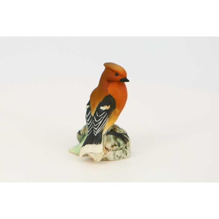 Pájaro de Porcelana Capodimonte - Miniatura Pintada a Mano