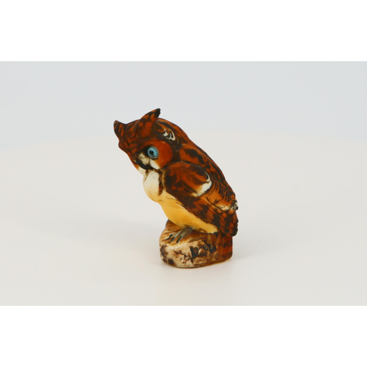 Búho miniatura de porcelana Capodimonte, Italia