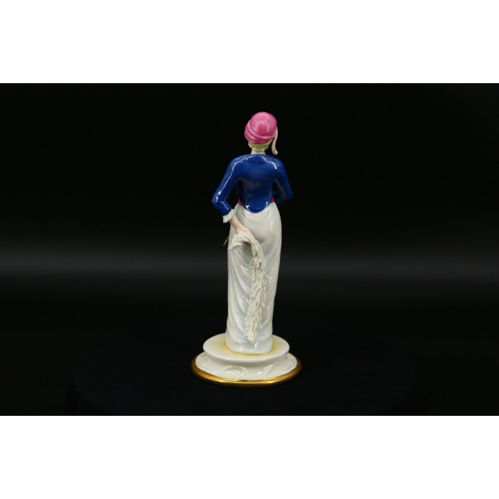 Figurka Art Déco z Porcelany Epoca - Kobieta z lat 20.