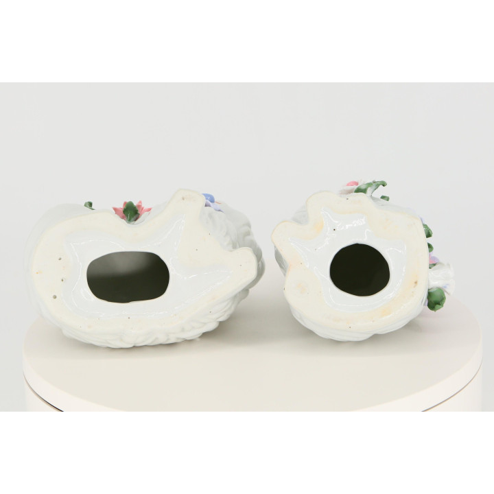 Para Porcelanowych Figurek Kotów - Lata 90.