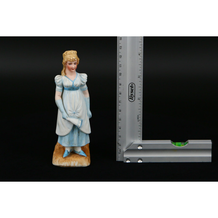 Antique Biscuit Porcelain Spill Holder, c. 1900