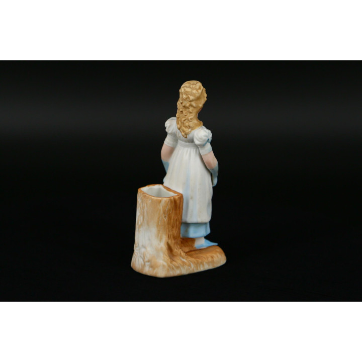 Vaso para aparas em porcelana biscuit, c. 1900