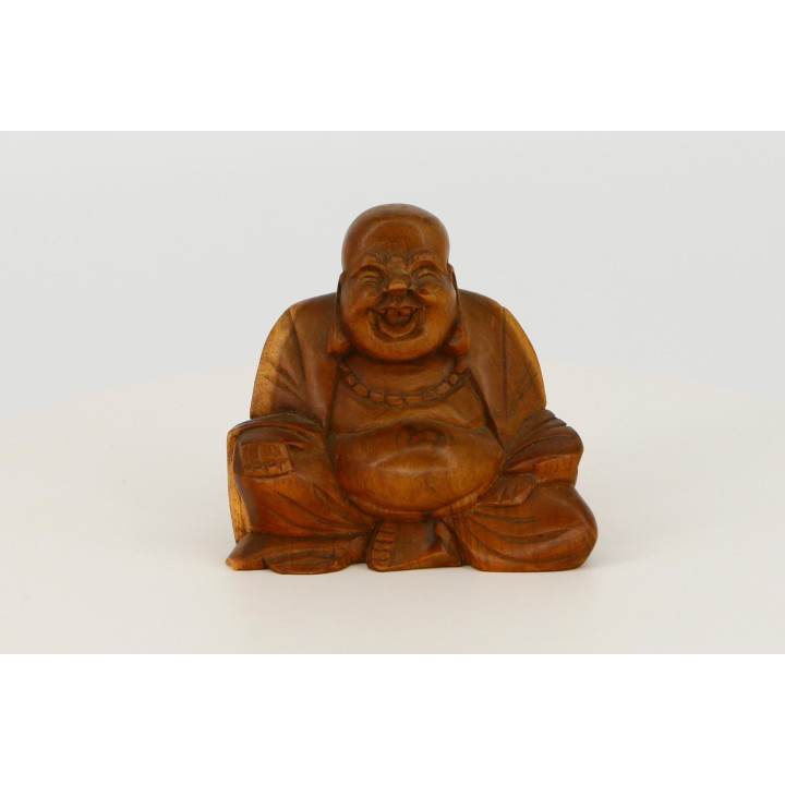 Scultura Budai Hotei in Legno - Anni '90