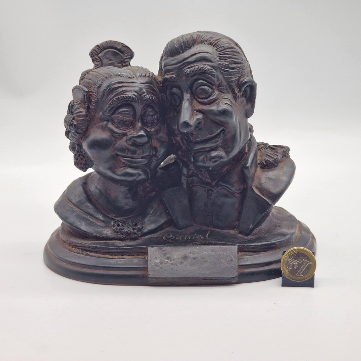 Sculpture de Couple Valencien Gaviel - Années 1960