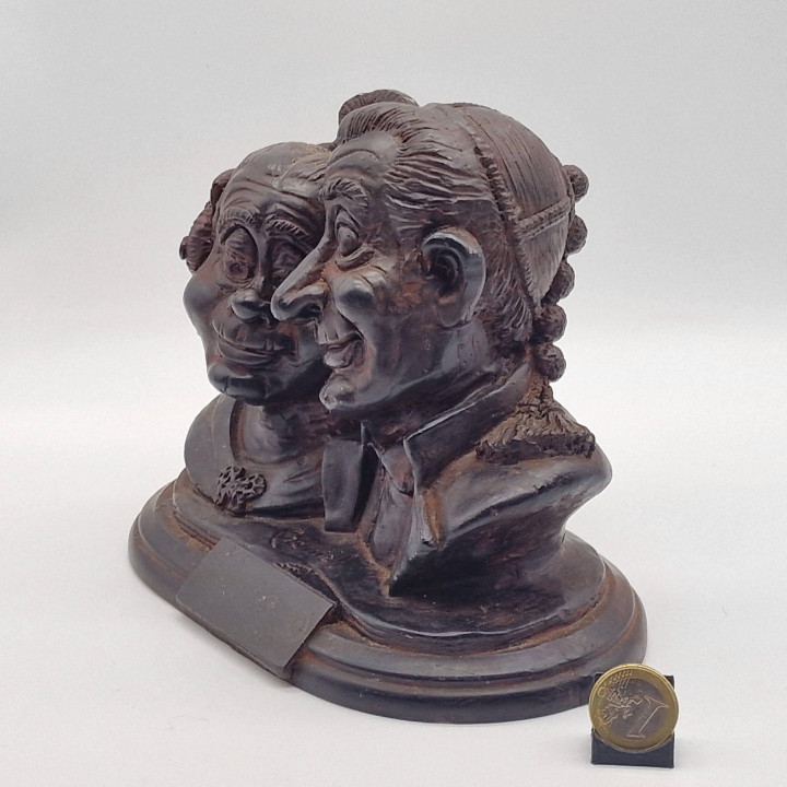 Sculpture de Couple Valencien Gaviel - Années 1960