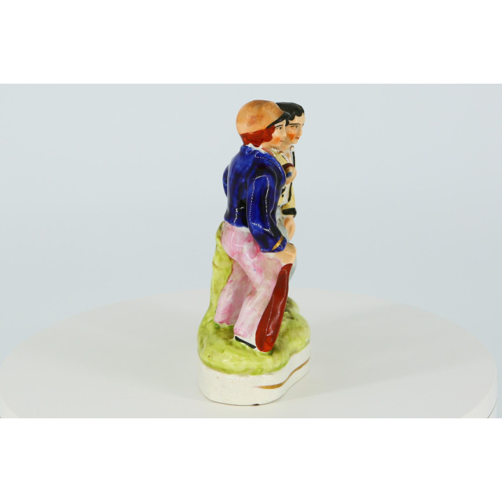 Statue de Cricket en Céramique Style Staffordshire