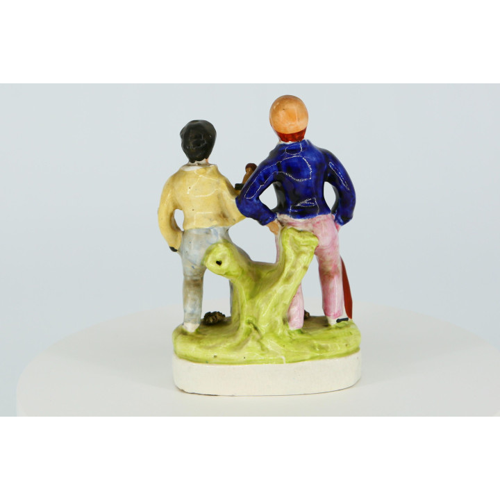 Figurka krykiecistów w stylu Staffordshire - Ceramika