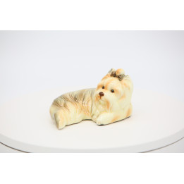 Vintage Porseleinen Yorkshire Terrier Beeldje (1990)