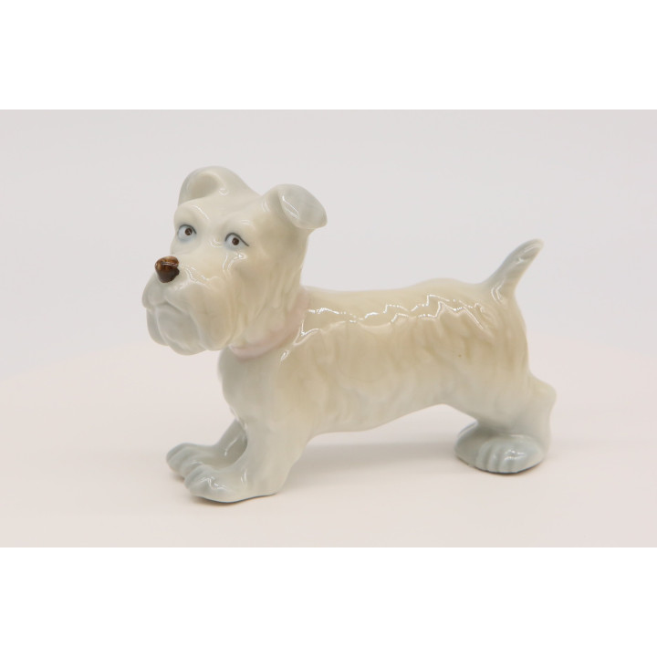 Figurine de chien Sealyham Terrier en porcelaine, années 90
