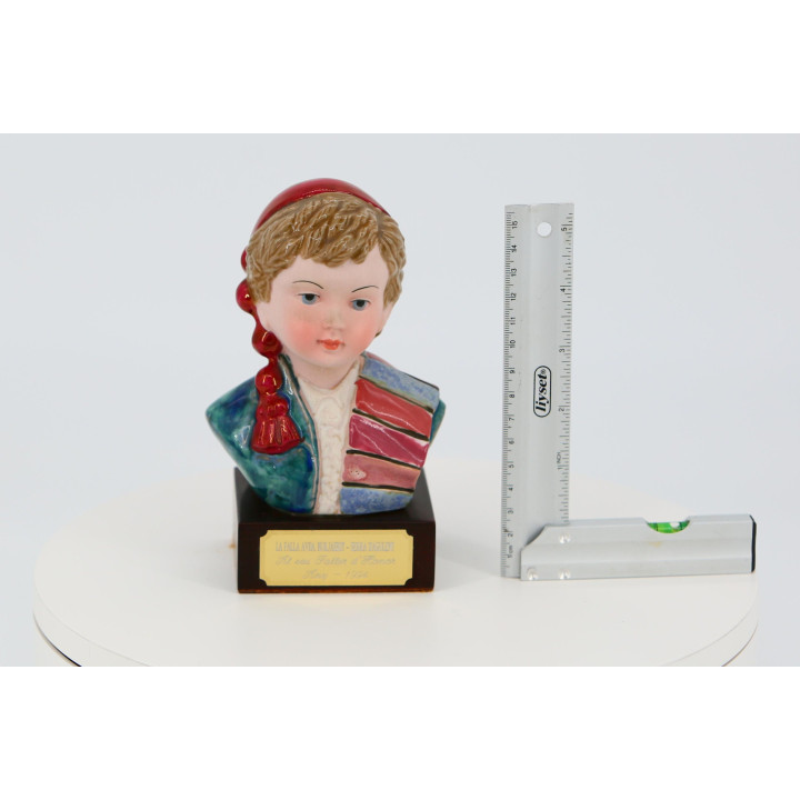 Vintage Armán Porcelain Boy Bust Valencia 1994