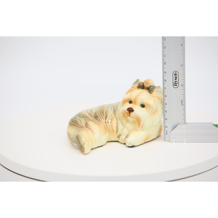 Estatueta de Porcelana Yorkshire Terrier Vintage 1990