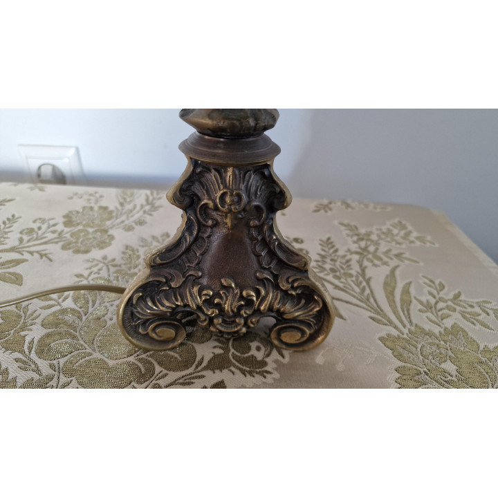 Candeeiro de Mesa Vintage Luxo Bronze 50 cm