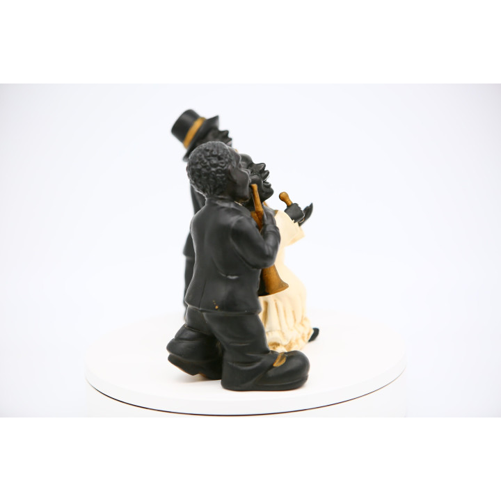 Set van 3 Keramische Jazzfiguren (Jaren '90)