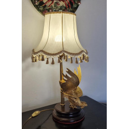 Vintage Bronze Rooster Table Lamp - Classic French Style