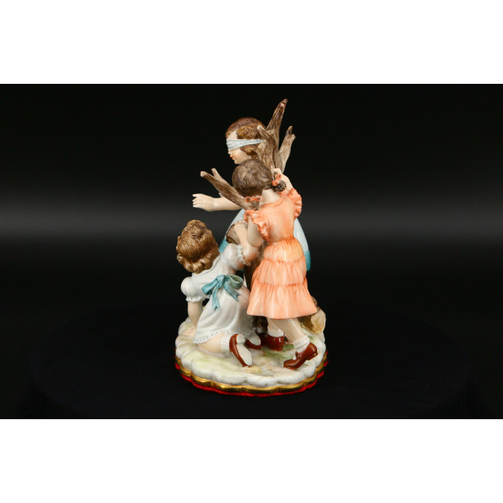 Escultura de Porcelana «Cabra-cega» - Década de 1990
