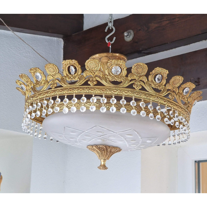 Żyrandol Korona Vintage lata 60. - Hollywood Regency