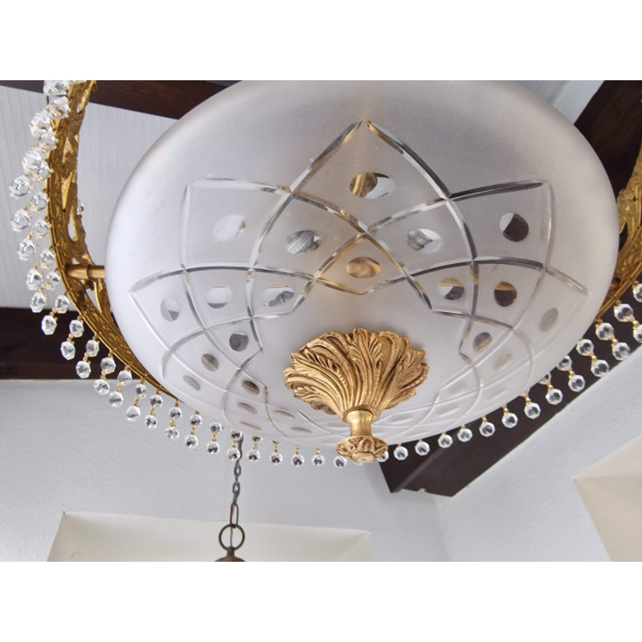 Żyrandol Korona Vintage lata 60. - Hollywood Regency