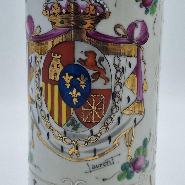 1950年代 フィモンカ 磁器製デキャンタ、スペイン、Laurent作