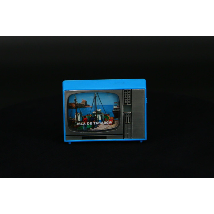 Visor de Diapositivas Vintage TV Miniatura Isla de Tabarca