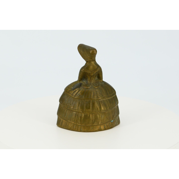 Vintage Bronze Tischglocke «Lady Bell» 1990er