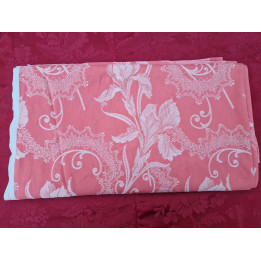 Tessuto Damasco di Cotone Vintage Spagna 1950 - 4m x 160cm