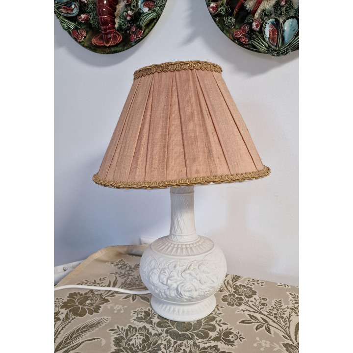 Vintage Portmeirion Tischlampe Keramik | Blumendesign 45cm
